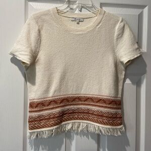 Madewelll beige top.   Size M